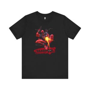 Mid-Air-Mercenary-Deadpool-T-Shirt-Front-Black